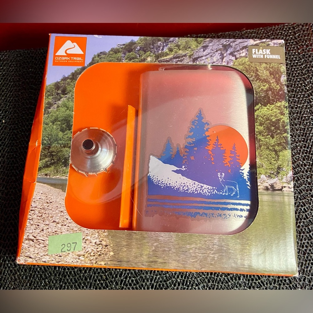 Ozark Trail Durable Stainless Steel Flask with Funnel